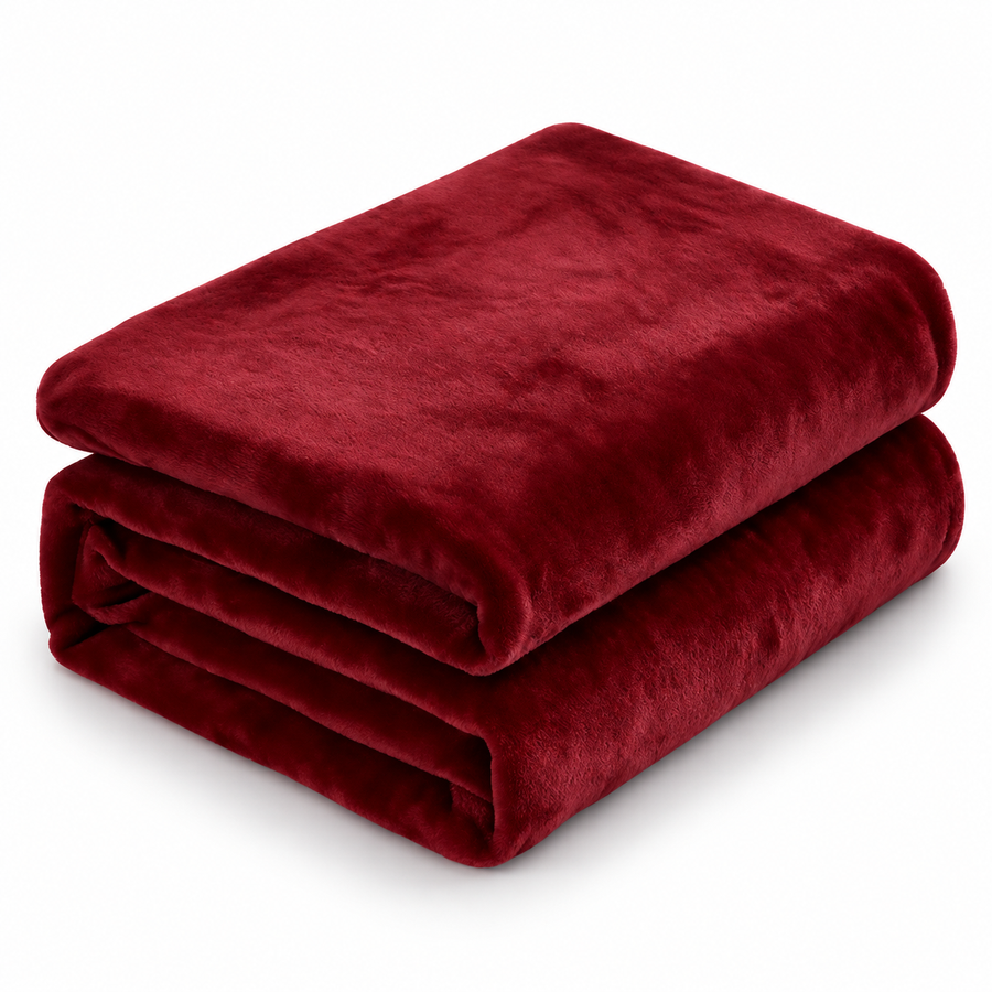 Thickened Flannel Throw Blanket / Lightweight Fleece Blanket