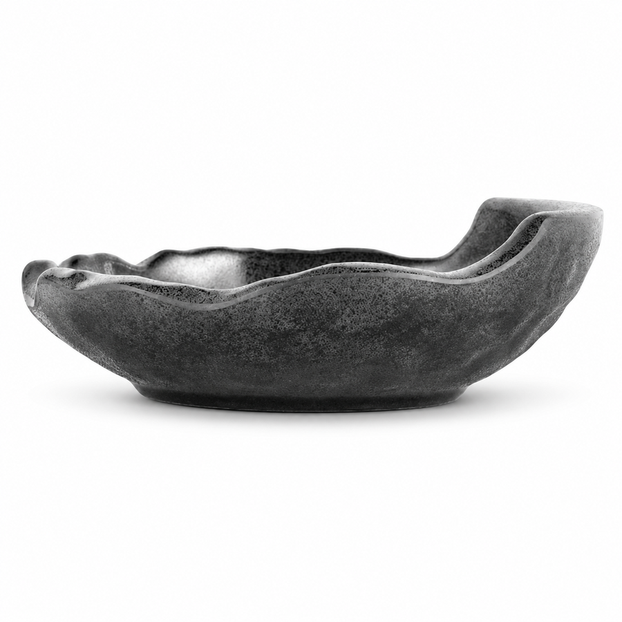 Black Matte Porcelain-Look Melamine Tableware