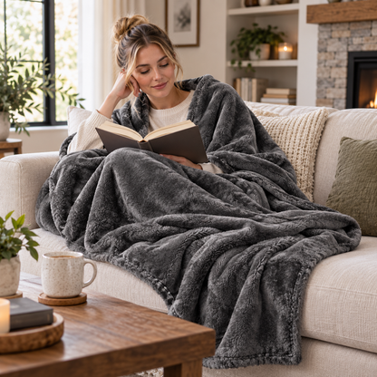 Soft Lightweight Flannel Throw Blanket for Office Naps, Summer and Everyday Use
